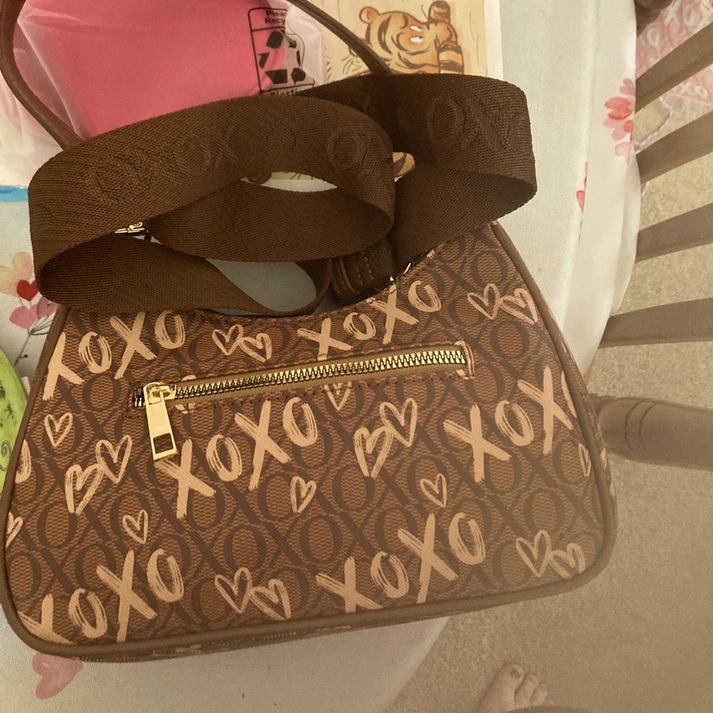 XOXO Brown and Tan Shoulder Bag